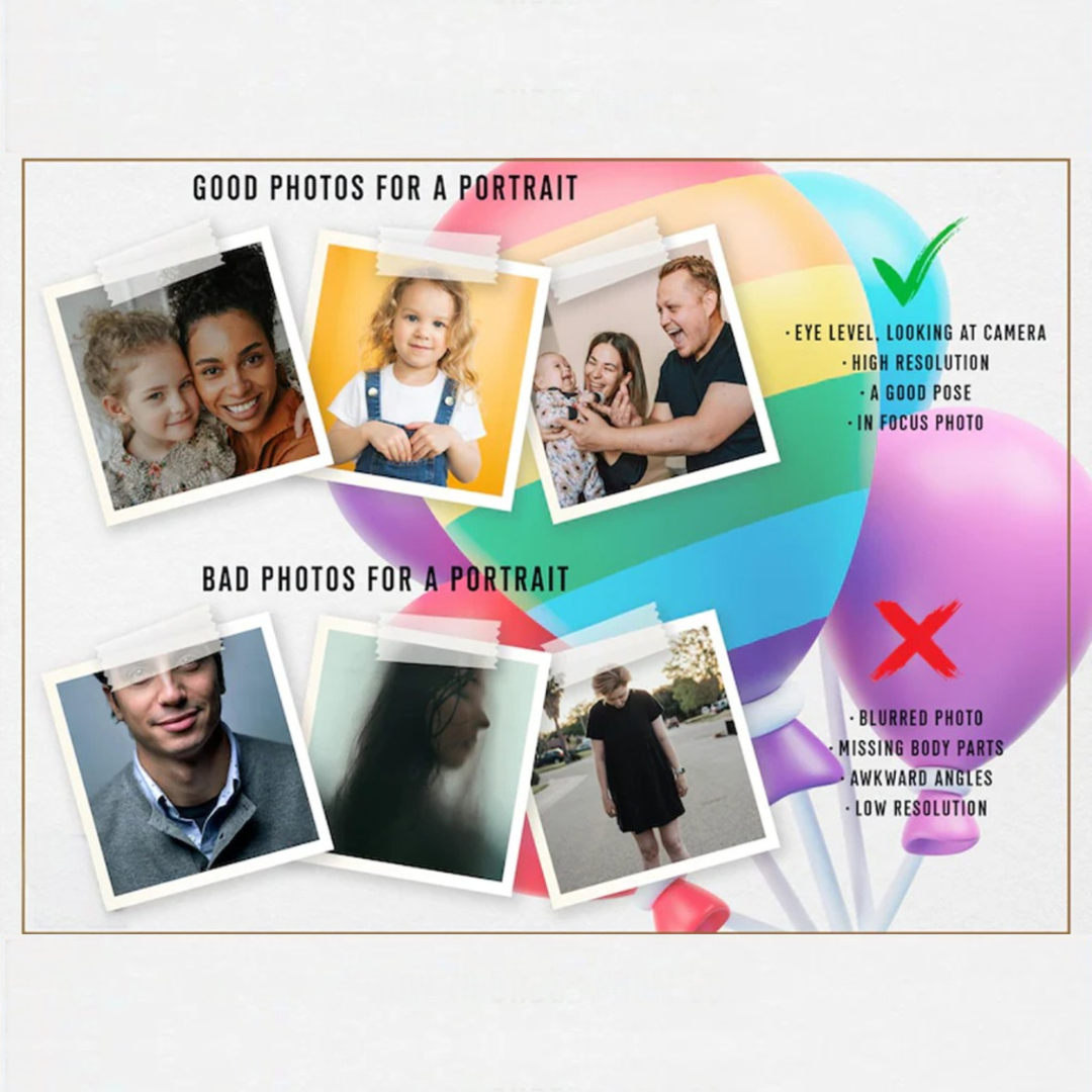 Custom Pixar style Portrait , Cartoon Portrait Print, Digital Pixar Portrait, Portrait Gift Idea, Personalized Pixar Art,Portrait from Photo