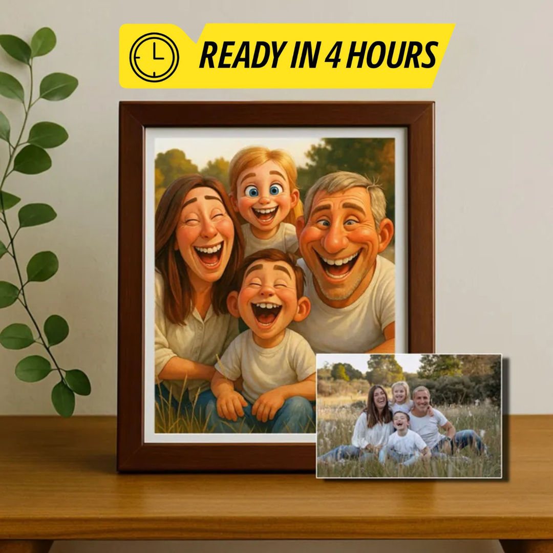 Pixar-Style Portrait from Photo, Digital Pixar Art, Personalized Digital Artwork of Couples, Families & Pets, Gift for him, her, 3D Pixar