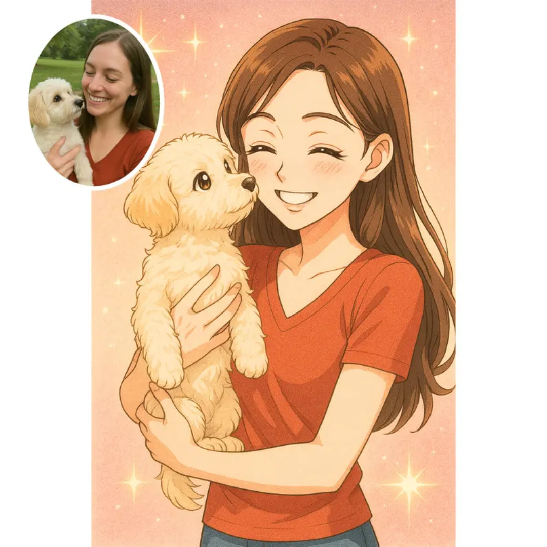 Custom Anime Portrait. Personalized Anime Cartoon. Best Gift Idea for Couple, Wife, Husband, Girlfriend or Boyfriend.