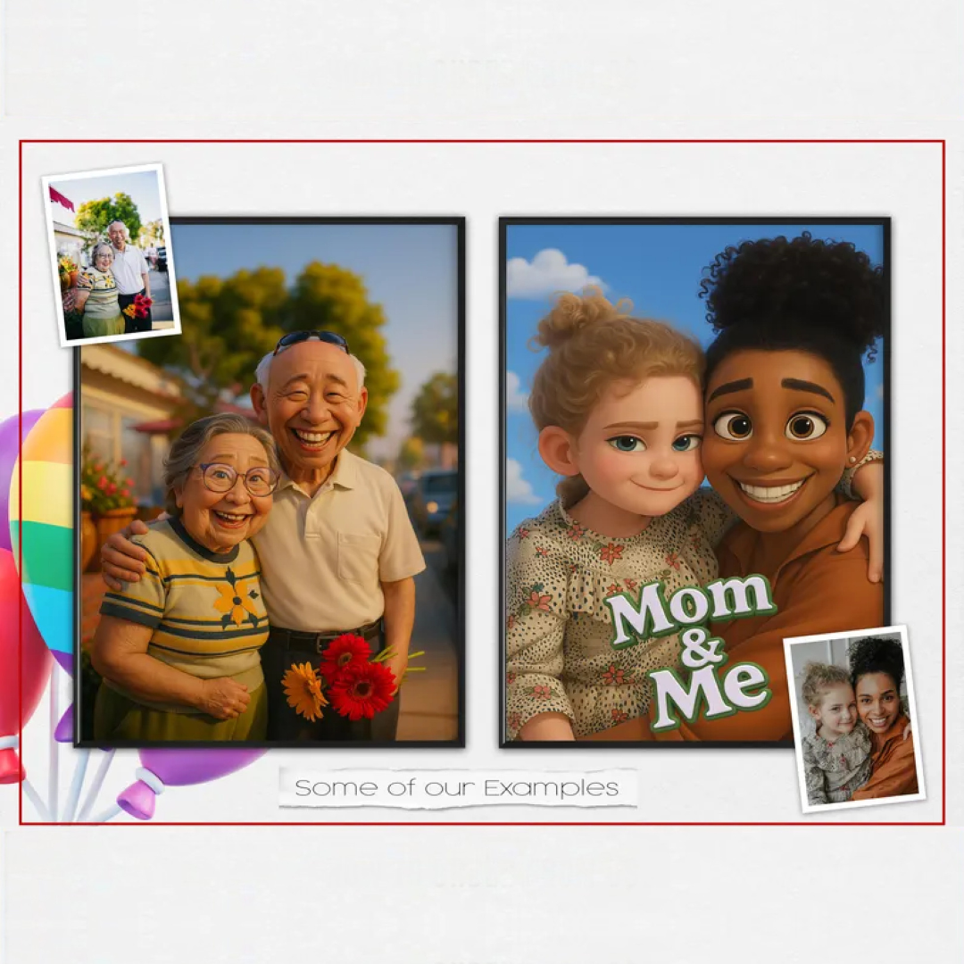 Custom Pixar style Portrait , Cartoon Portrait Print, Digital Pixar Portrait, Portrait Gift Idea, Personalized Pixar Art,Portrait from Photo