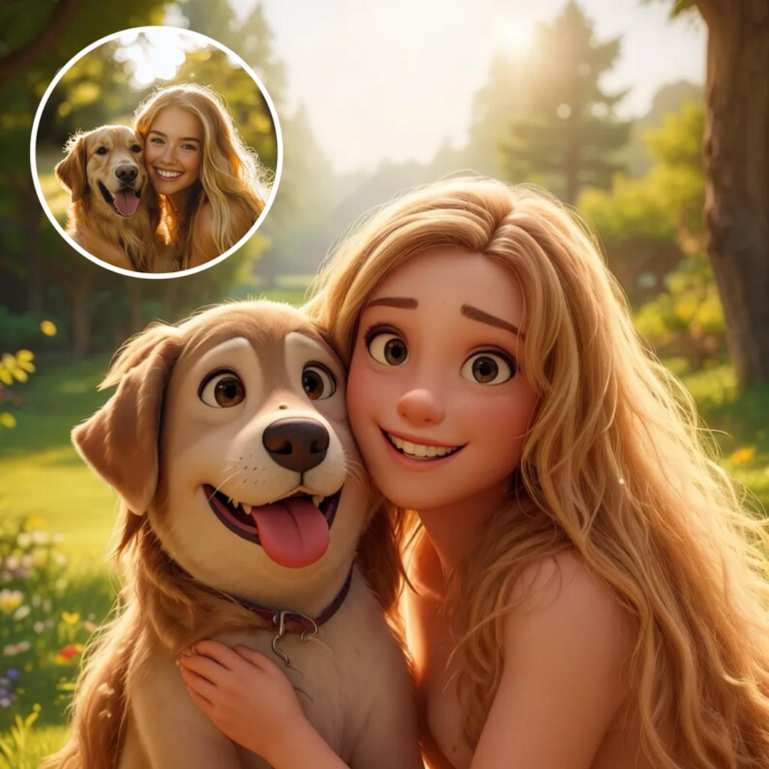 Couples' Portraits, Custom Cartoon Pixar Style Portrait from Photo, Digital 3D Portrait, Become a Pixar Character, Anniversary Couple Gift