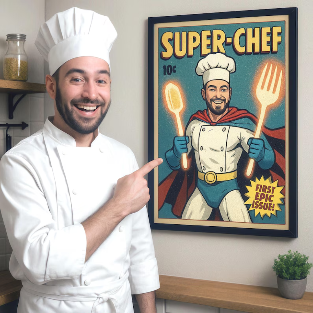 Personalized Comic Book Cover Portrait from Photo - Vintage Retro Style Art Gift for Friends or Couples - Digital File Download