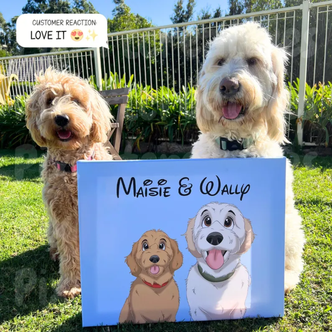 Custom Cartoon Pet Portrait | Cat, Dog, Horse, Rabbit Portrait From Photo | Cartoon Style | Custom Gift | Digital Prints | Illustration Art